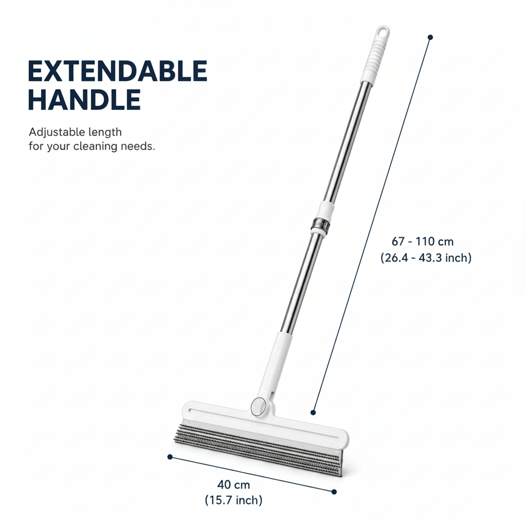 Pet Hair Remover Broom - Silicone Rotating Head - view 8