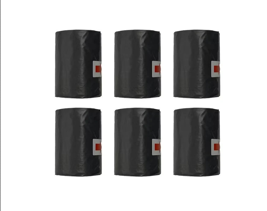 Replacement waste bags for portable dog pooper scooper