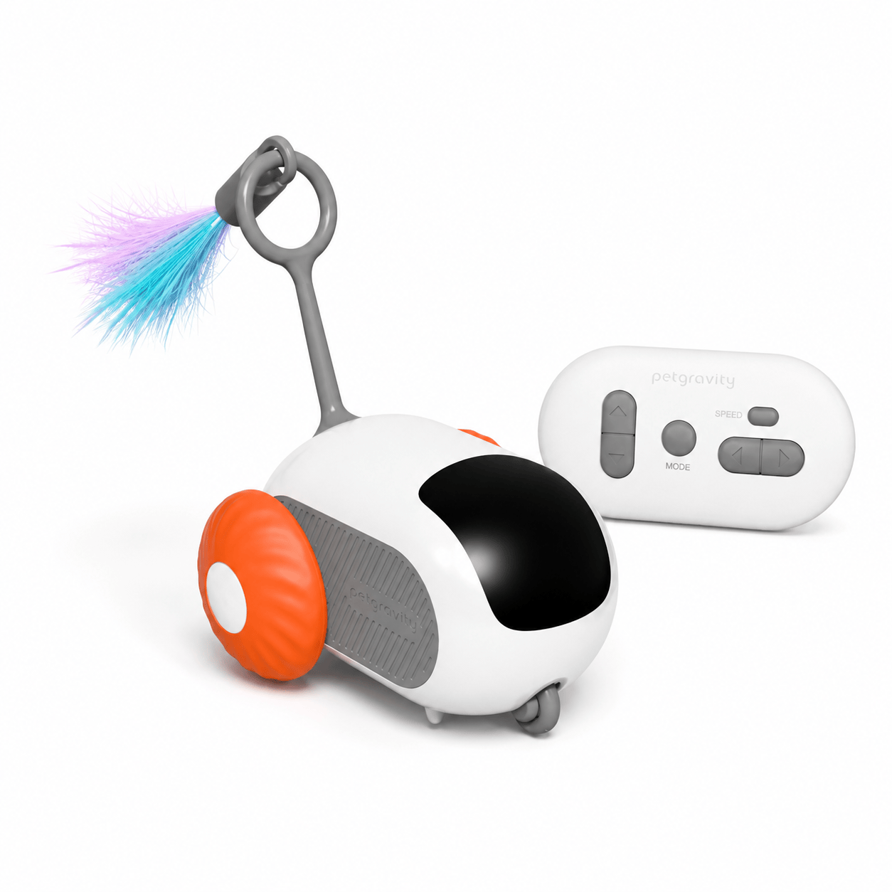 Blue Noblias pet interactive remote control exercise robot toy, rechargeable, designed for engaging play and exercise for pets.