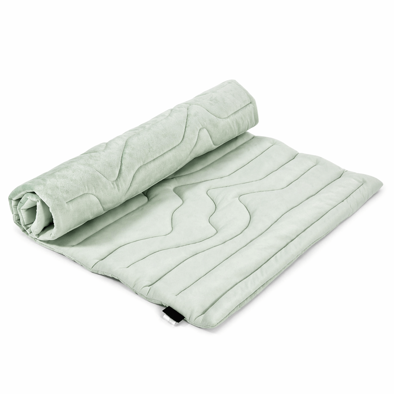 Gray Noblias dual-side cooling dog mat with textured surface, designed for comfort and temperature regulation for pets.