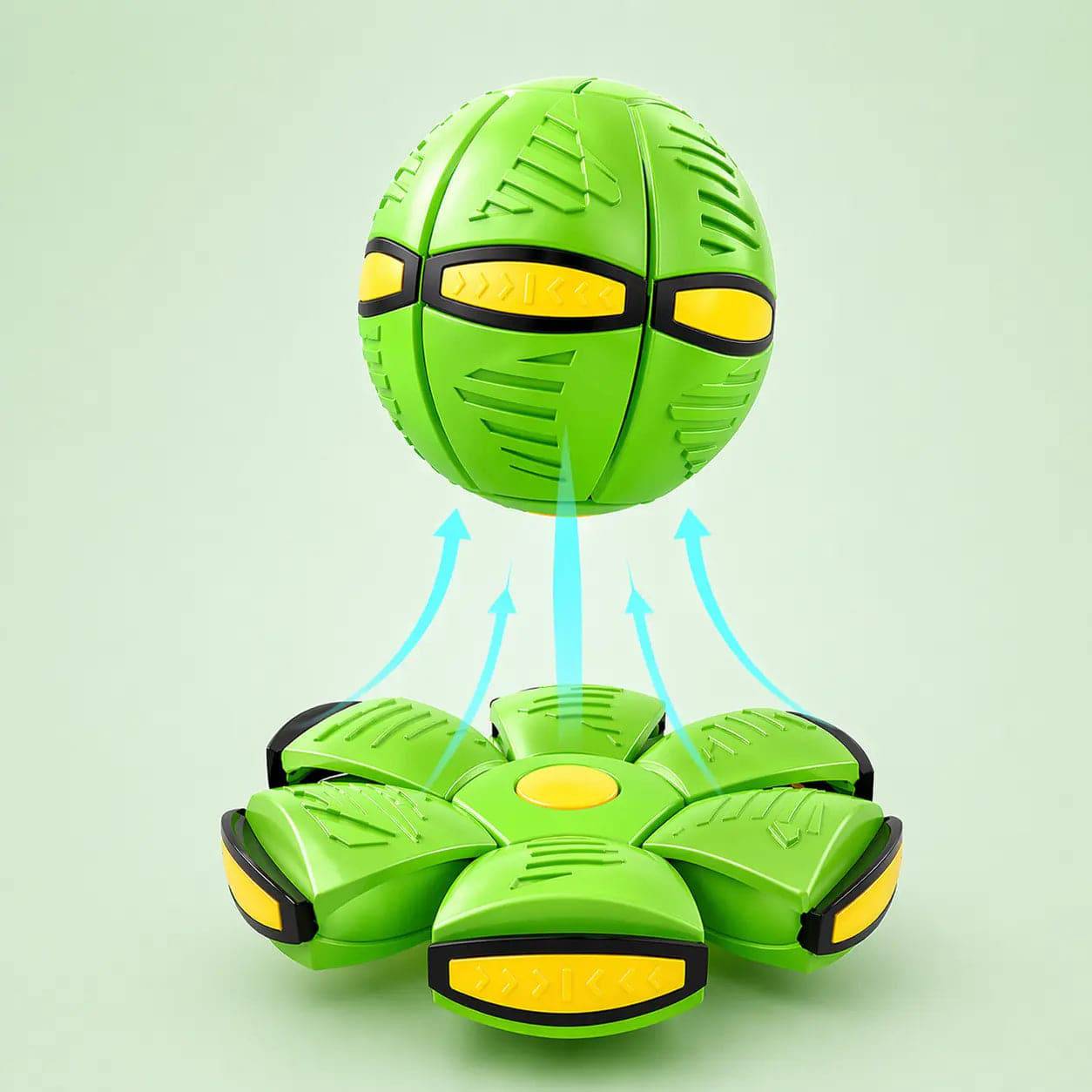 Blue Noblias Interactive Frisbee Dog Toy that transforms into a ball, perfect for engaging play and exercise for dogs.