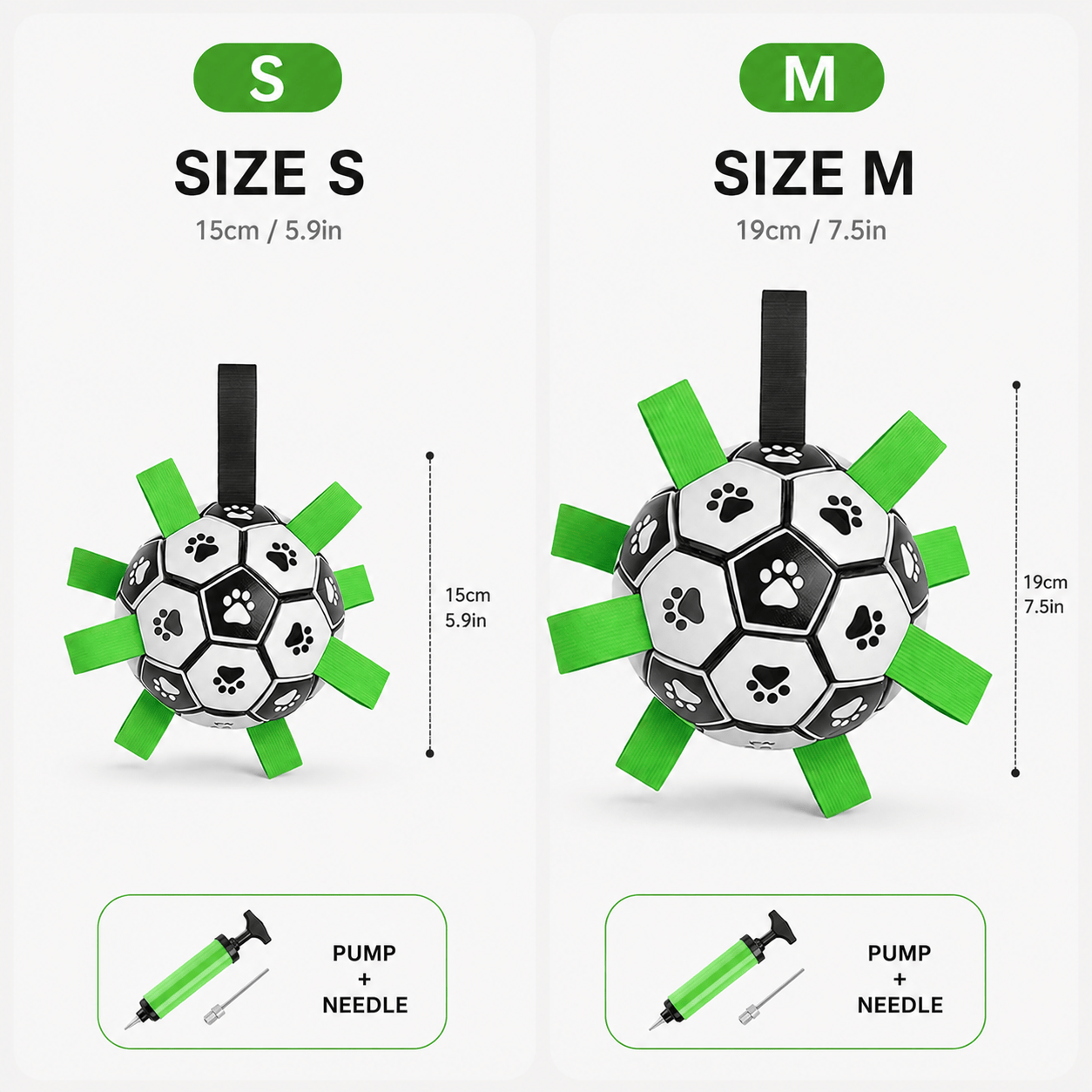 Interactive Noblias dog soccer ball designed for outdoor play, featuring durable construction and engaging design for active pets.