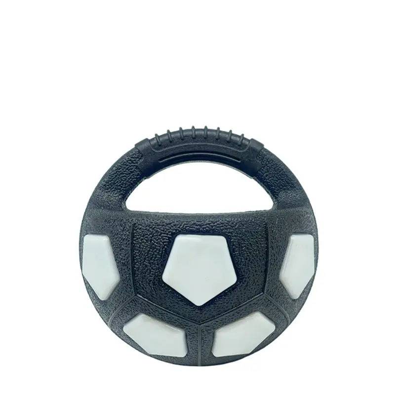 Durable Noblias dog toy ball for stress relief and play, made of transparent material with chew-friendly design for dogs.