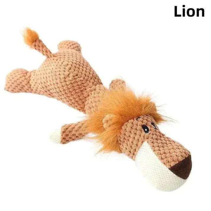 Noblias interactive dog chew toy with squeakers, designed for playful dogs, made from durable plastic for engaging chewing sessions.