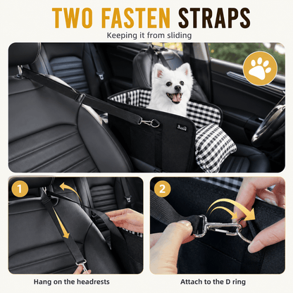 Center Console Dog Car Seat with Safety Leash - view 4