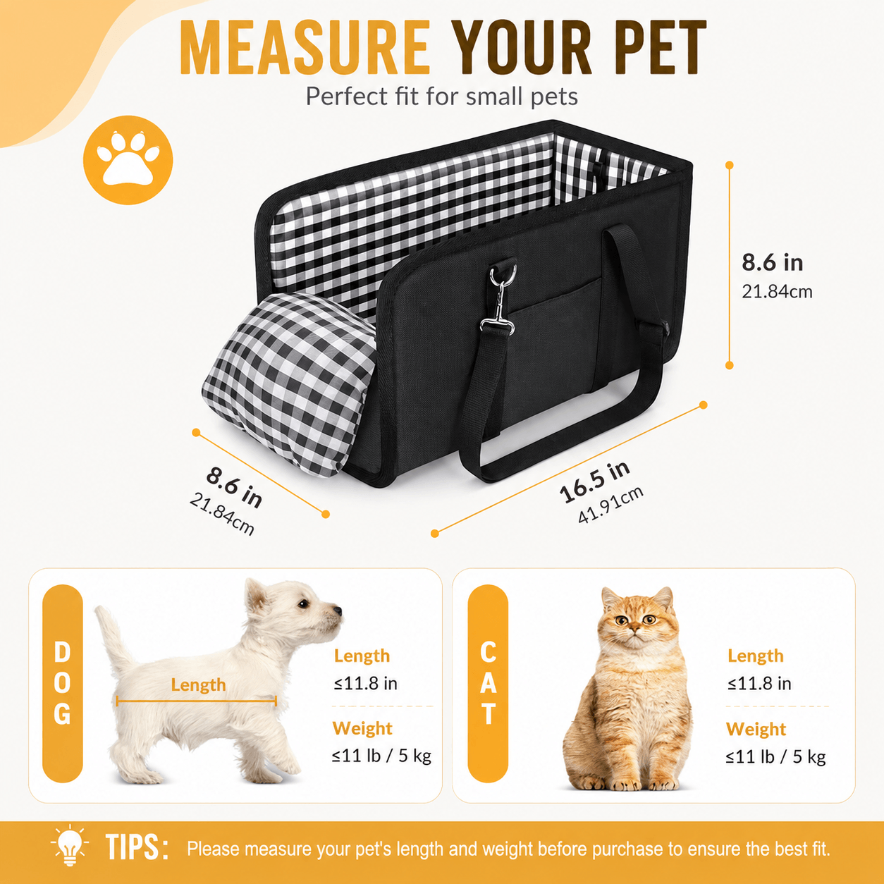 Center Console Dog Car Seat with Safety Leash - view 3