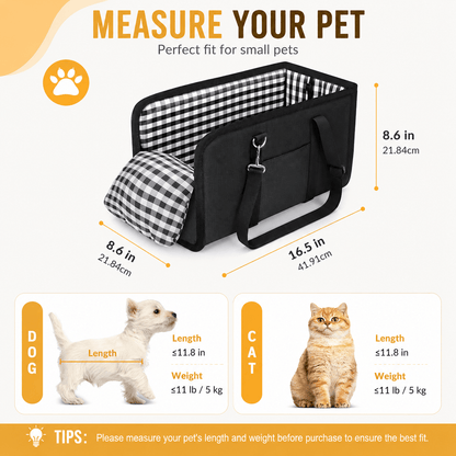 Center Console Dog Car Seat with Safety Leash - view 3