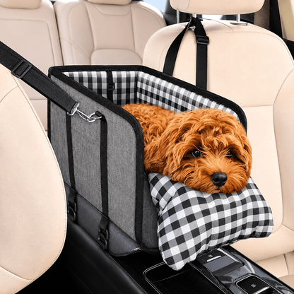 Center Console Dog Car Seat with Safety Leash - view 8