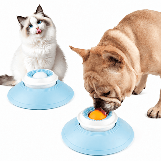 Wall Mounted Dog Lick Mat  Slow Feeding Treat Toy