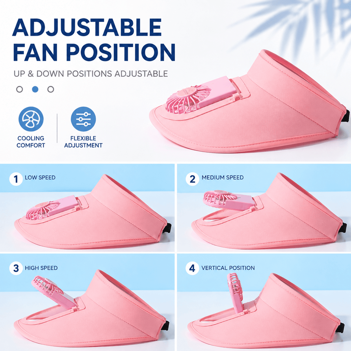 Pet Cooling Fan Hat