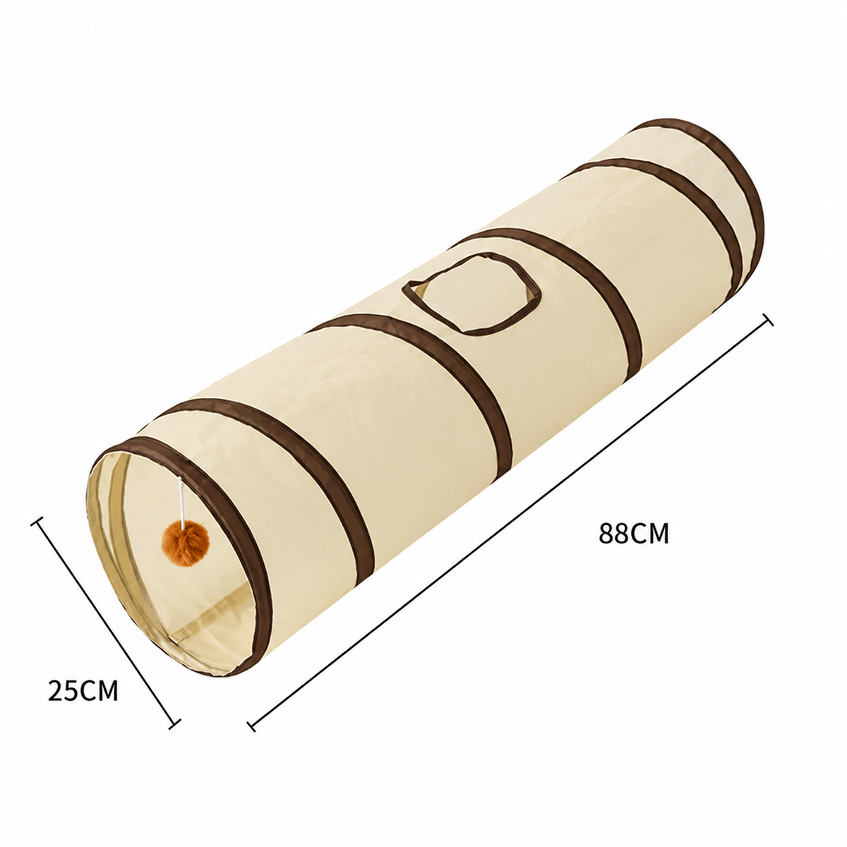 Foldable Cat Tunnel & Interactive Hide & Play Toy
