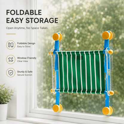 Foldable Window Cat Hammock & Suction Cup Cat Perch