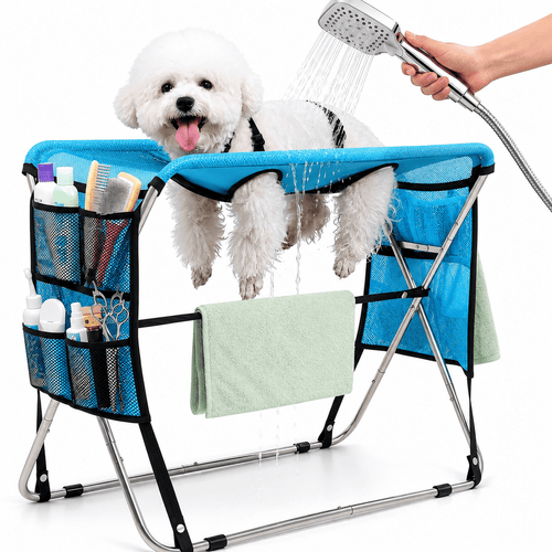 Senior Pet Grooming Hammock & Full Body Support & Foldable Grooming Table