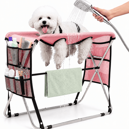 Senior Pet Grooming Hammock & Full Body Support & Foldable Grooming Table