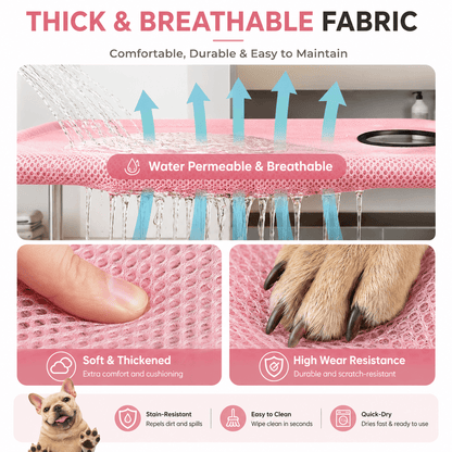 Senior Pet Grooming Hammock & Full Body Support & Foldable Grooming Table