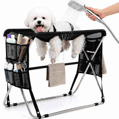 Senior Pet Grooming Hammock & Full Body Support & Foldable Grooming Table