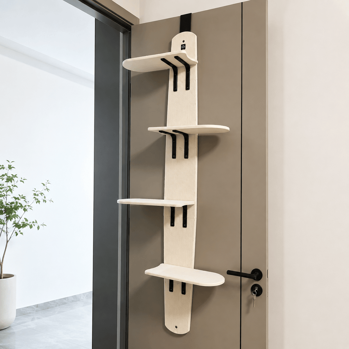 Door-Mounted Cat Climber & Space-Saving Multi-Level Cat Tree
