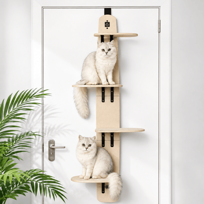 Door-Mounted Cat Climber & Space-Saving Multi-Level Cat Tree