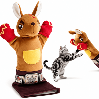 Cat Wrestling Glove & Interactive Wrestler Toy for Cats