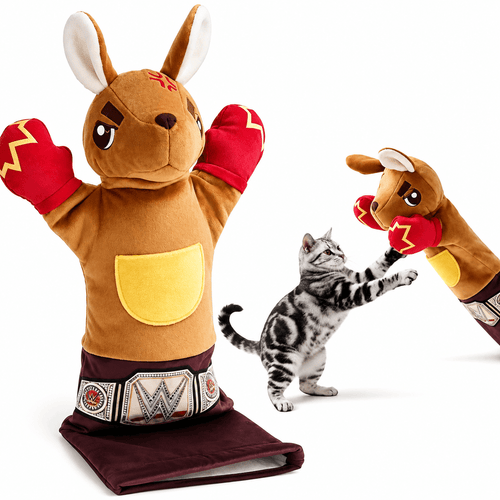 Cat Wrestling Glove & Interactive Wrestler Toy for Cats
