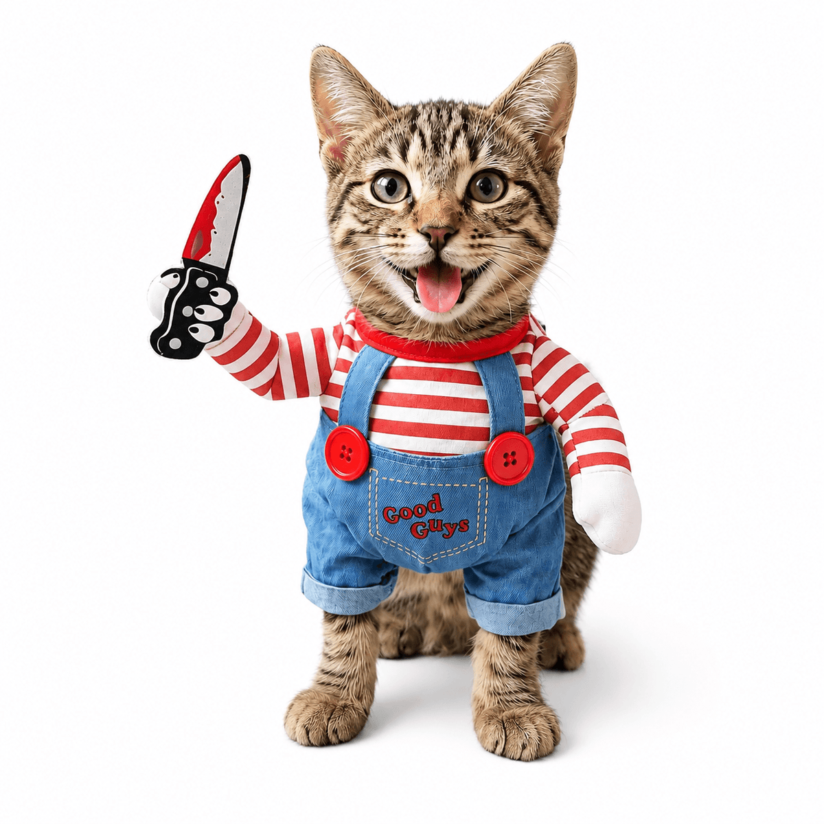 Scary Doll Pet Costume & Funny Halloween Costume for Cats & Dogs