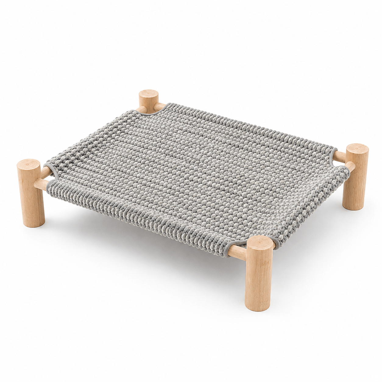 Elevated Cat Scratching Bed with Solid Pine Wood Frame - view 7