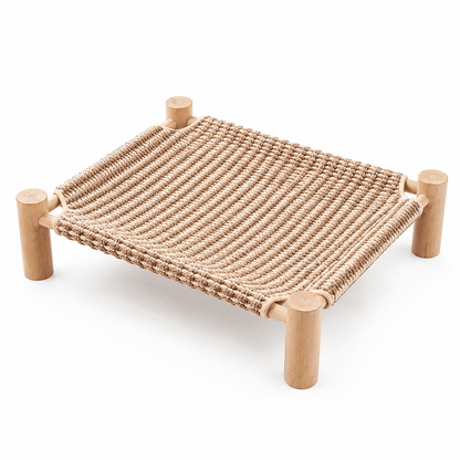 Elevated Cat Scratching Bed with Solid Pine Wood Frame - view 8