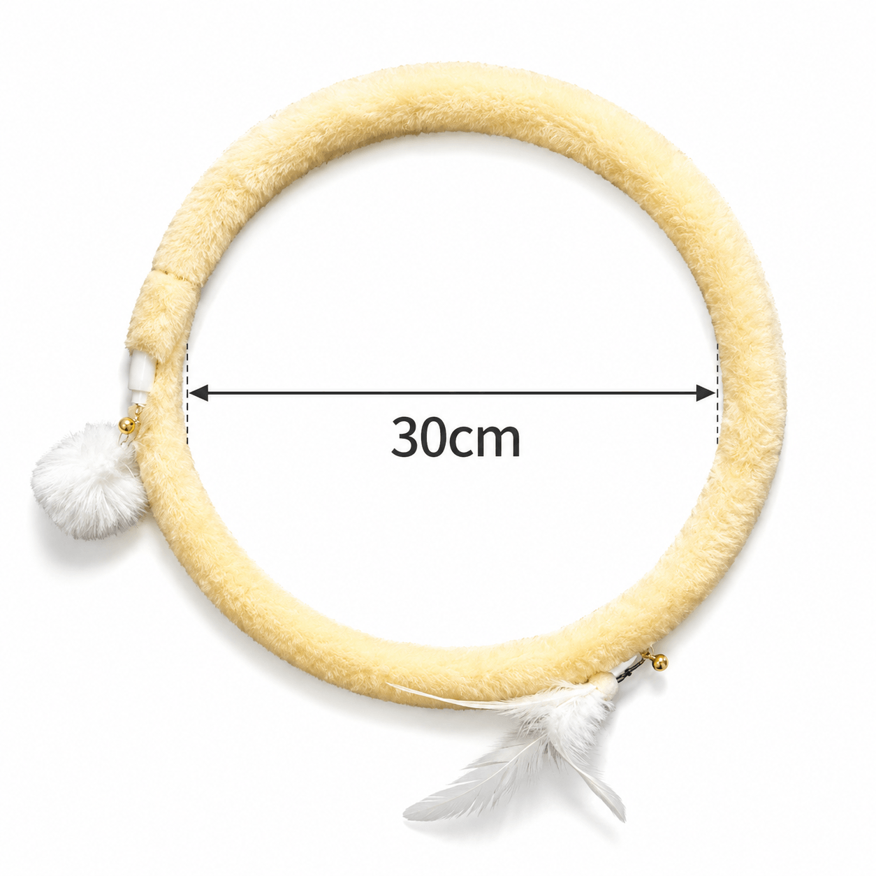 Foldable Spring Cat Tunnel with Interactive Feather Toys
