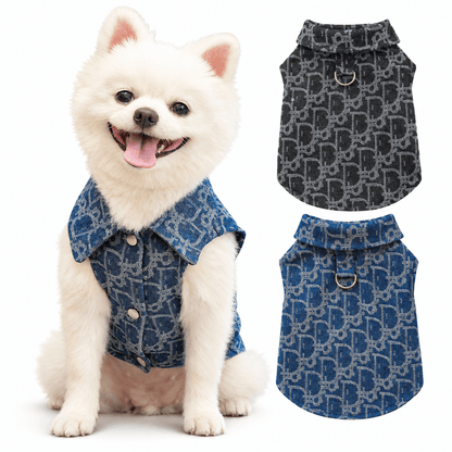 Denim-Style Vest for Dogs & Cats