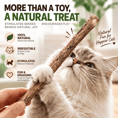 Extra-Long Silvervine Cat Chew Stick