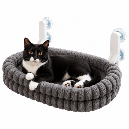 Reversible Cat Window Hammock & Cozy Suction Cup Hanging Bed