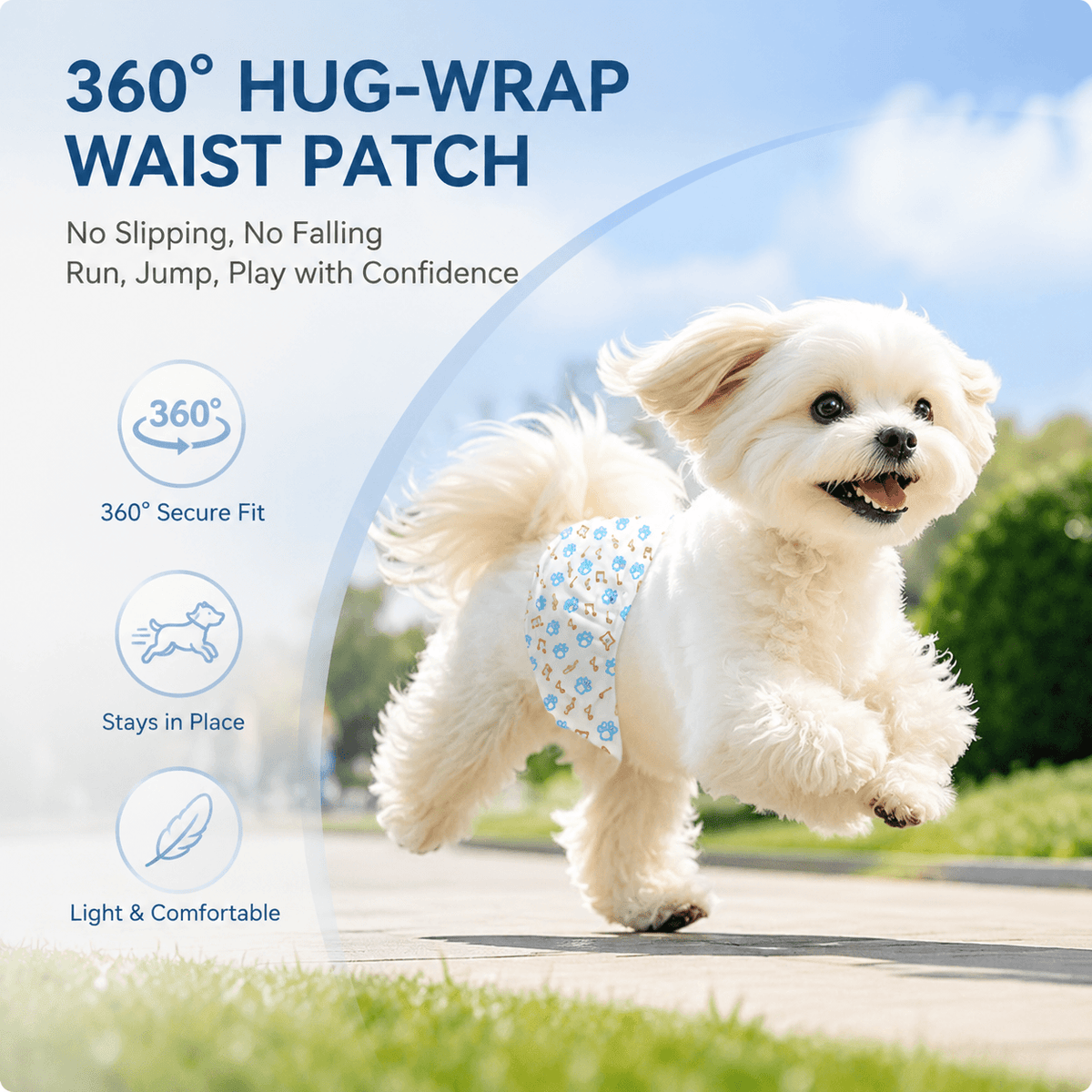 Disposable Dog Diapers for Male & Female Dogs & 10 Pack