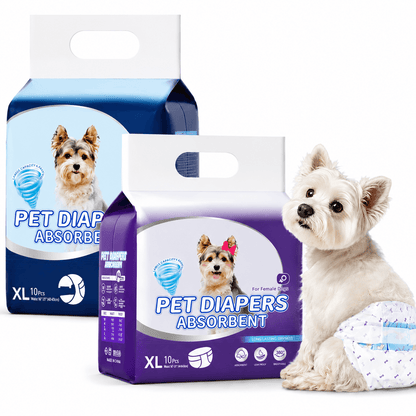 Disposable Dog Diapers for Male & Female Dogs & 10 Pack