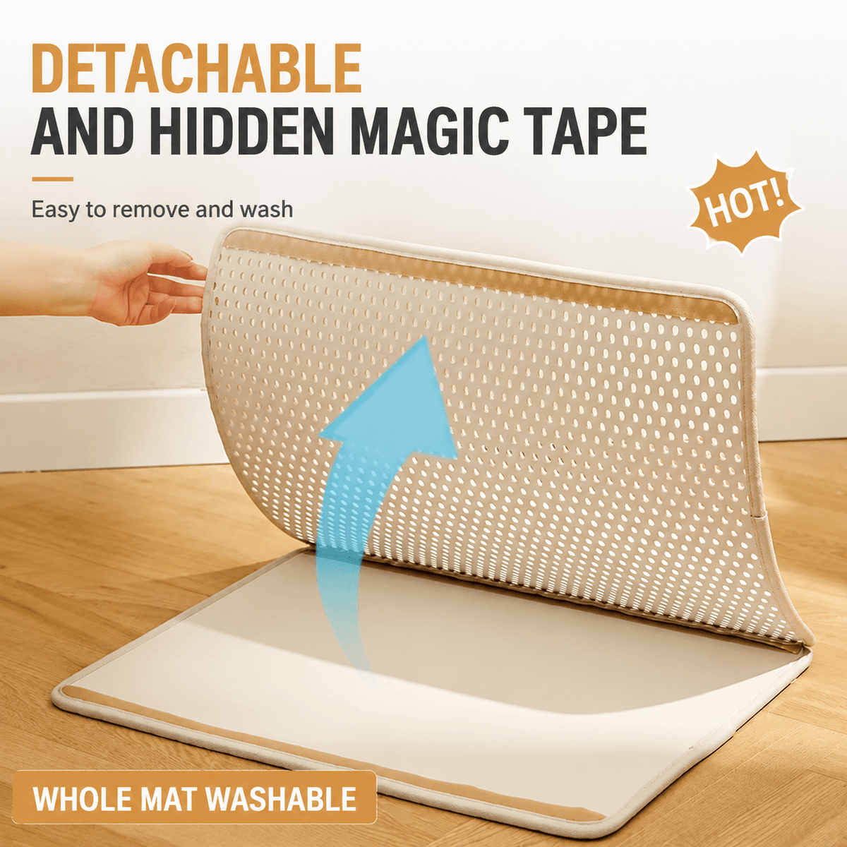 Double Layer Cat Litter Mat & Honeycomb Litter Trap Mat for Cleaner Floors