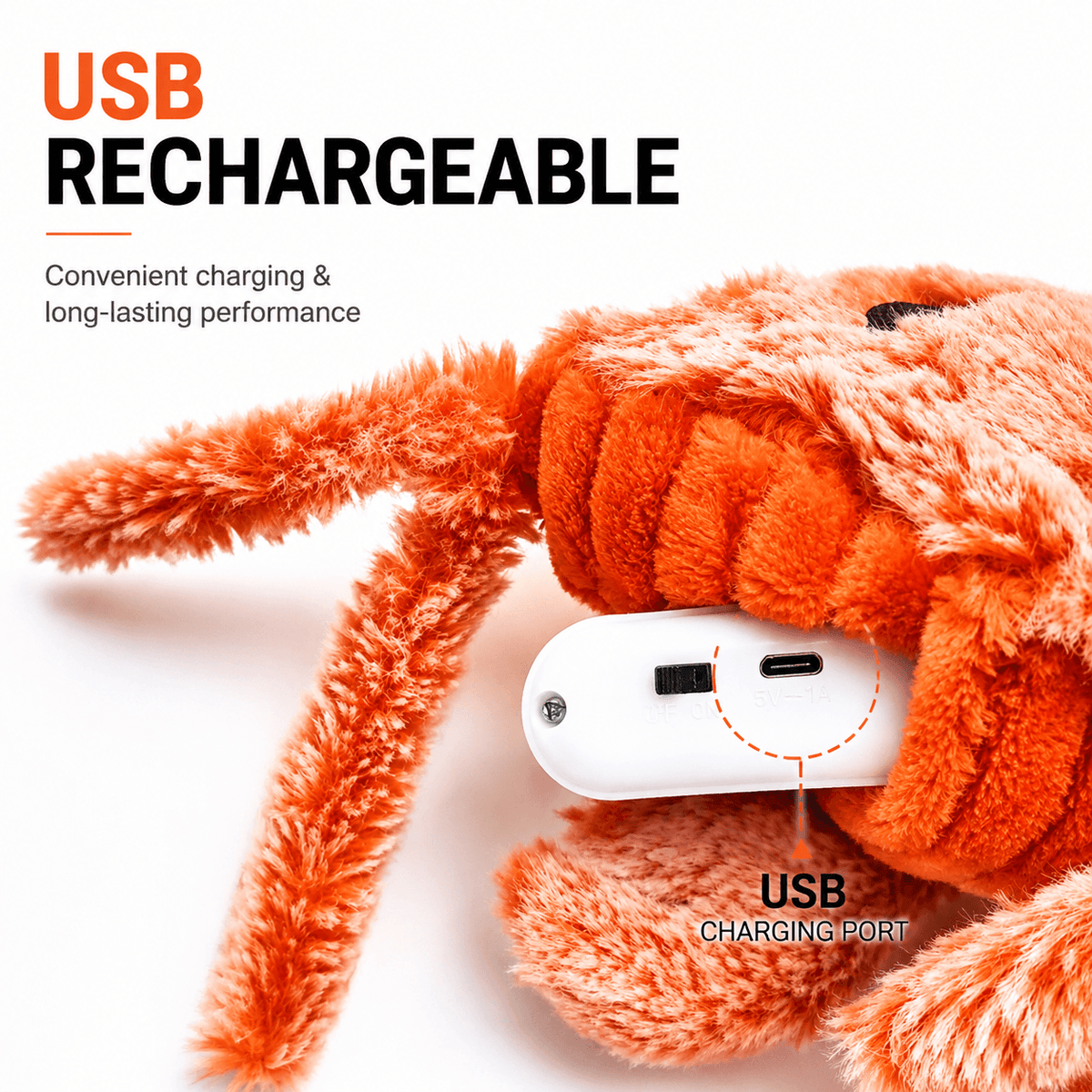 Interactive Lobster Pet Toy & Moving Wiggle Toy for Cats & Dogs