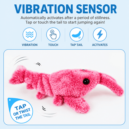 Interactive Lobster Pet Toy & Moving Wiggle Toy for Cats & Dogs