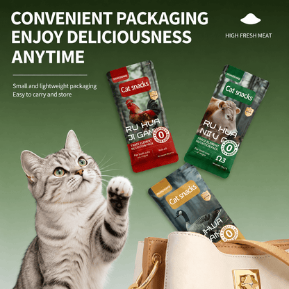Trace Element Nutrition Pack for Cats & Dogs & Premium Meat Treats with Krill Oil & Fish Oil