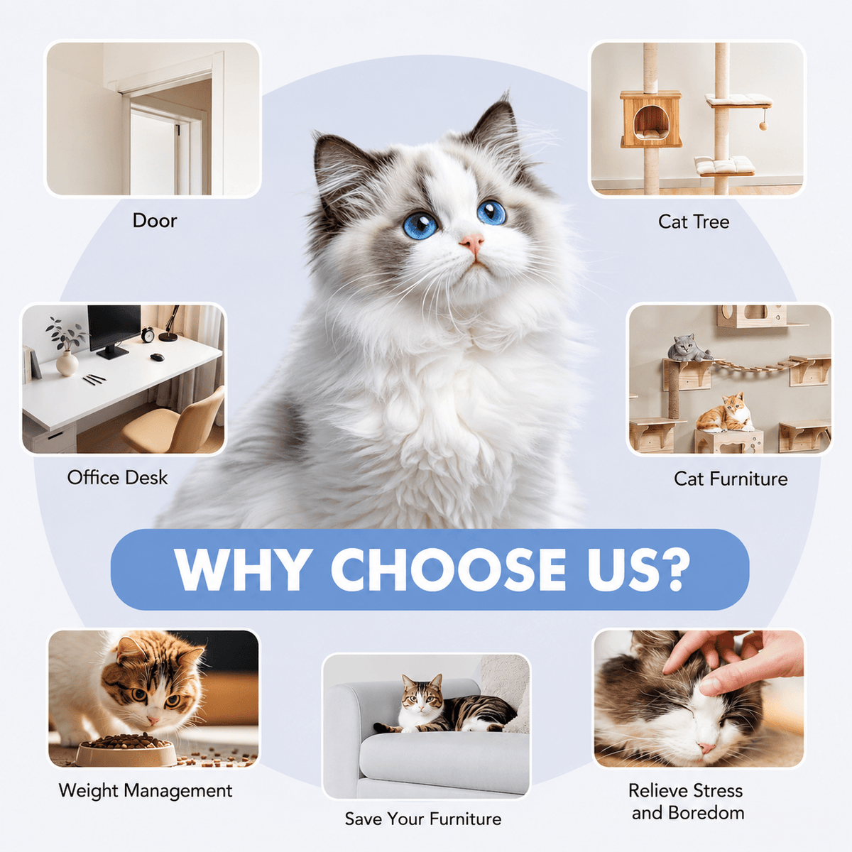 Automatic Hanging Cat Toy & Interactive Moving Mouse Toy for Indoor Cats
