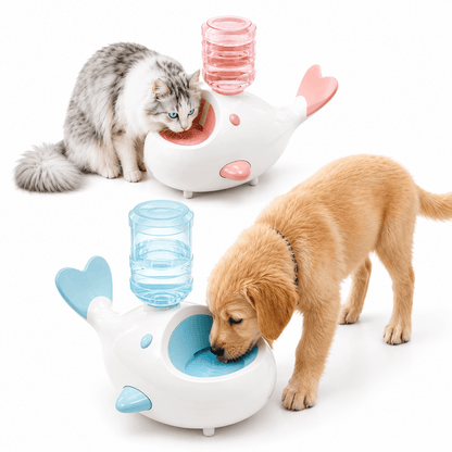 Automatic Pet Water Dispenser & Siphon Gravity Water Bowl for Cats & Dogs