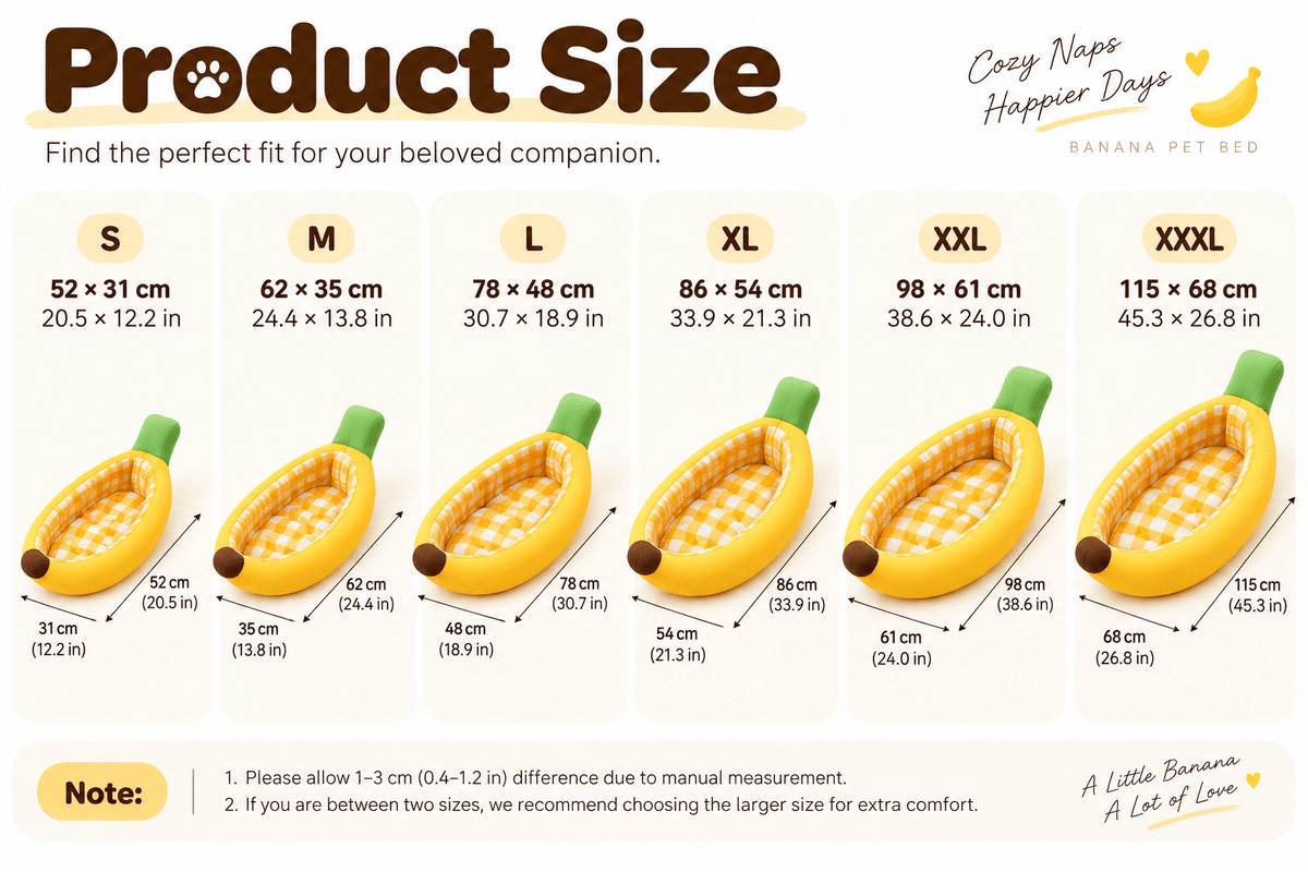 Banana Pet Bed for Cats & Small Dogs