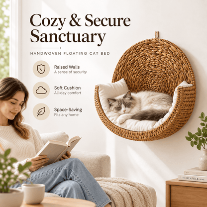 Purrfectly Cozy Handmade Hanging Cat Bed