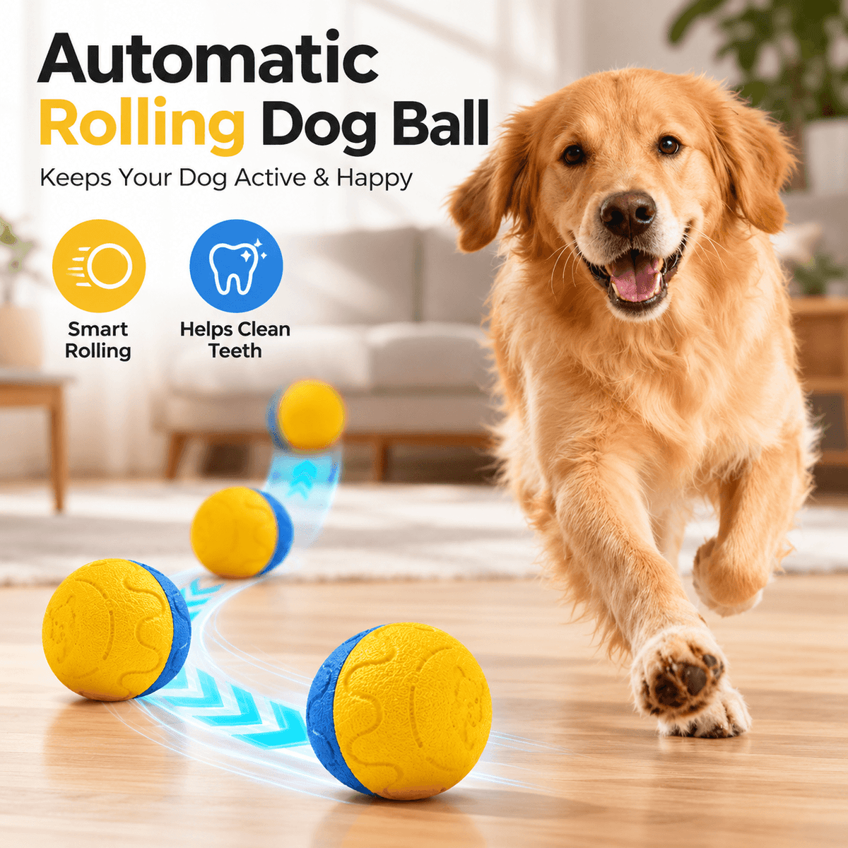 Automatic Rolling Dog Ball