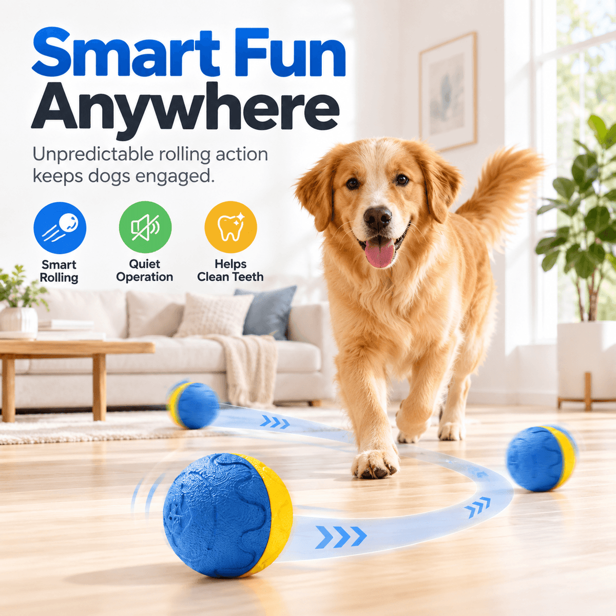 Automatic Rolling Dog Ball