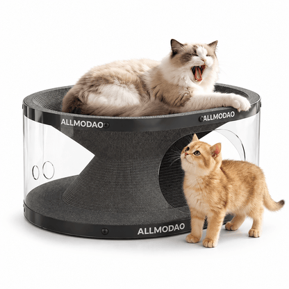 Cat Tunnel Scratch Bed & 3-in-1 Scratcher, Lounge & Play House