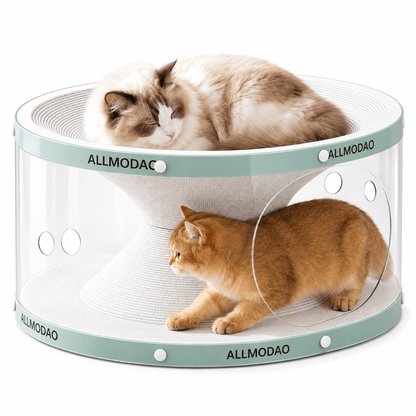 Cat Tunnel Scratch Bed & 3-in-1 Scratcher, Lounge & Play House