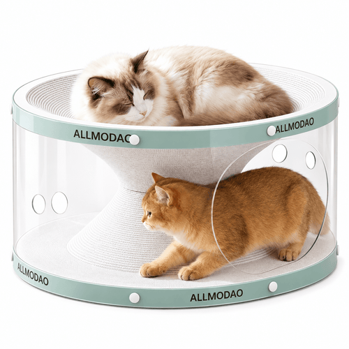 Cat Tunnel Scratch Bed & 3-in-1 Scratcher, Lounge & Play House