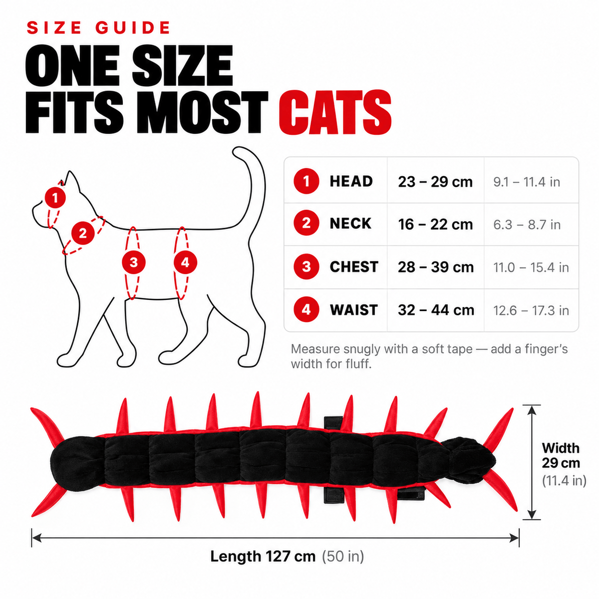 Halloween Centipede Cat Costume