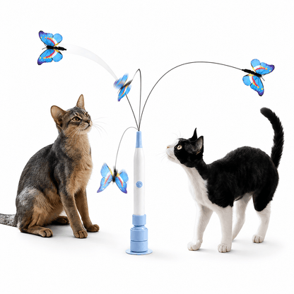 Interactive Butterfly Cat Toy & Automatic 360° Rechargeable Self-Play Teaser