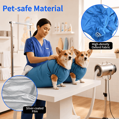 360° Hands-Free Pet Drying Bag