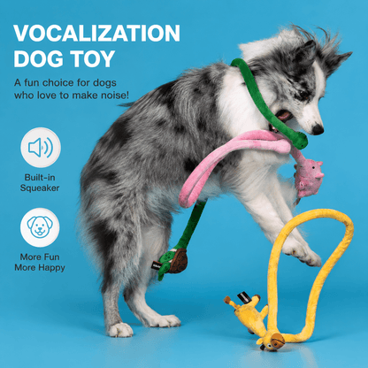 Long Plush Squeaky Dog Toy for Tug and Fetch - view 3